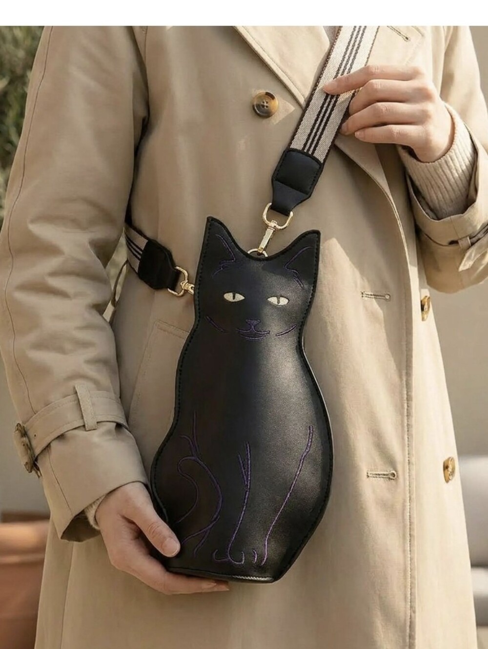 Black Cat Crossbody Bag